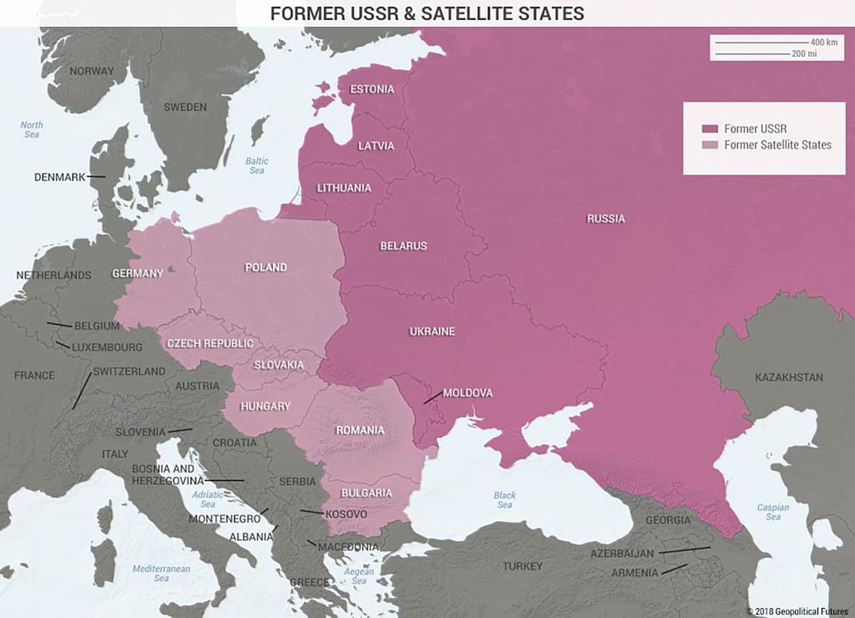 Geopolitical Map Of Europe